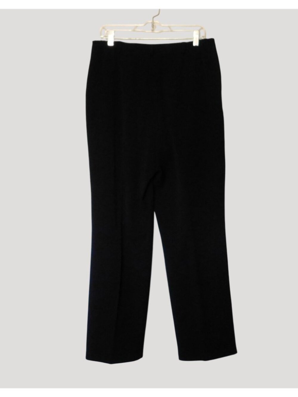 Sag Harbor Pants Size 14 Black Elastic Waist Pockets Polyester Blend - Picture 4 of 6